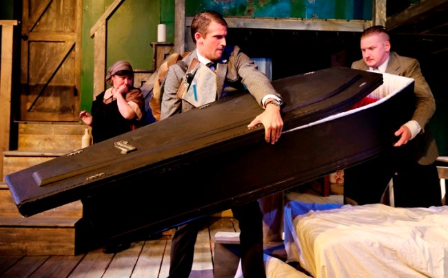 Dying For It - Jeannie Gee, Alastair Buchanan and Aaron Niland. Photograph (c) Bob Seary