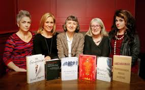 Baileys Women’s Prize for Fiction 2014 judges: (from left) Denise Mina, Sophie Raworth, Helen Fraser (chair), Mary Beard and Caitlin Moran